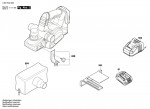 Bosch 3 601 EA0 300 Gho 18 V-Li Portable Planer 18 V / Eu Spare Parts